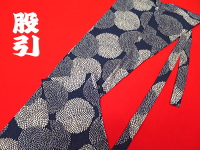 義若オリジナル激安セール柄股引き 牡丹菊(紺)
